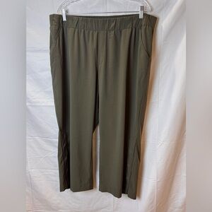J. Jill Fit Pants Women's Green Snap Button Ankle Pants